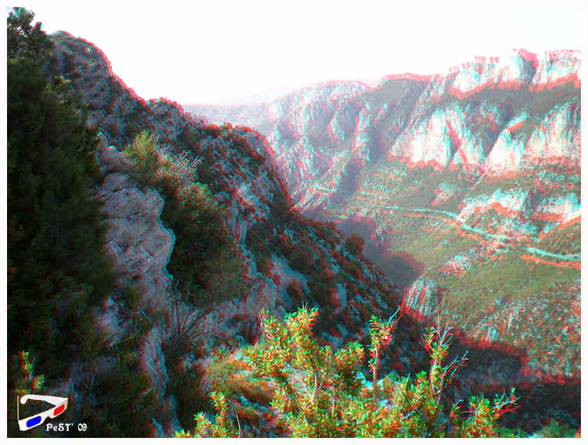 Image a regarder avec des lunettes 3D (verres rouge et bleu)